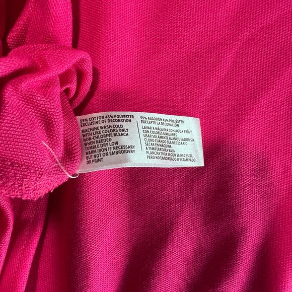 ✨U.S. Polo Assn Polo Shirt 2XL Pink Short Sleeve Collared Embroidered Casual - Picture 5 of 8